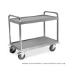 Carrello inox portata 500kg, 3 piani vasca, cm 100x58