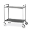 Carrello inox, 2 piani stampati cm 80x50