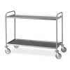 Carrello inox, 2 piani stampati cm 120x60