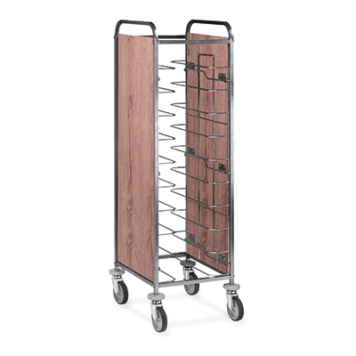 Carrello di servizio inox, 2 piani asportabili cm 90x50x3h, 2