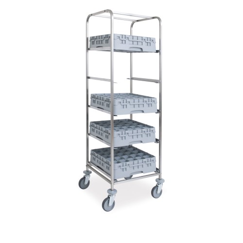 Carrello portacestelli cm 51x51, 5 serie guide