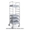 Carrello portacestelli cm 51x51, 6 serie guide