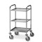 Carrello di servizio inox, 3 piani cm 47x44x1,5h