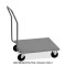 Carrello portacasse inox, 2 ruote frenate, cm 60x90x97h