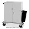 Carrello rifornimento minibar armadiato, sportelli, 2 ruote frenate