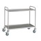 Carrello di servizio inox, 2 piani stampati cm 83x50